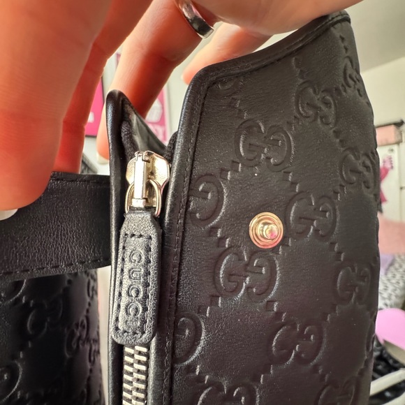 Gucci Black Leather monogram boots with Silver Hardware - Picture 6 of 11